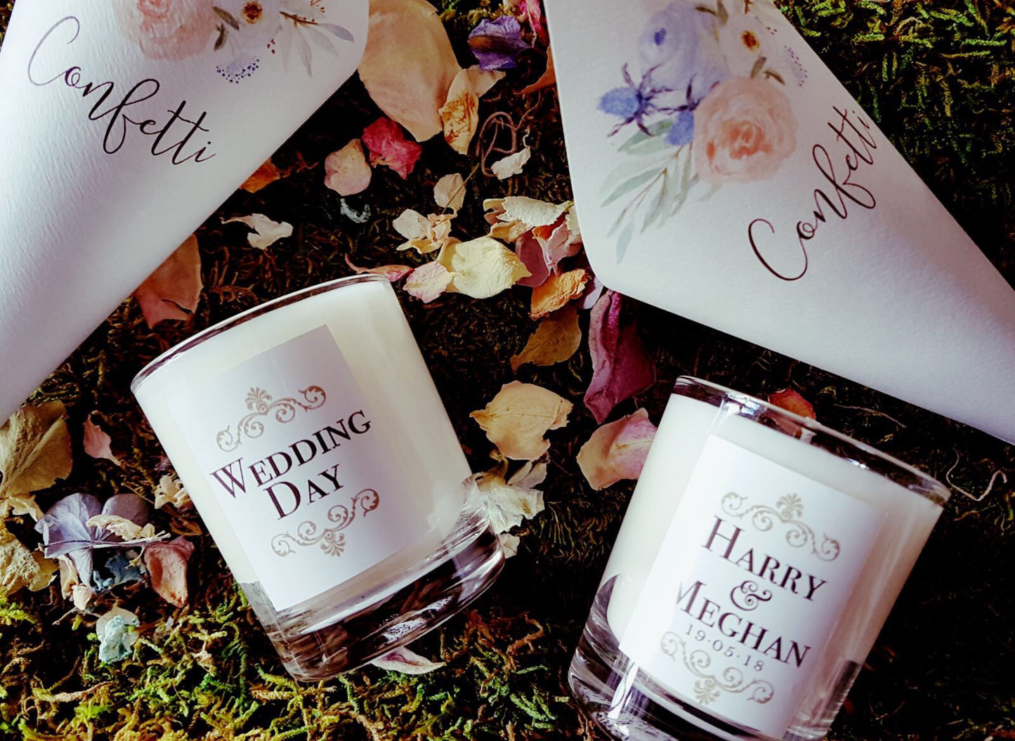 x20 Personalised Mini 'Wedding Favour' Luxury Candles